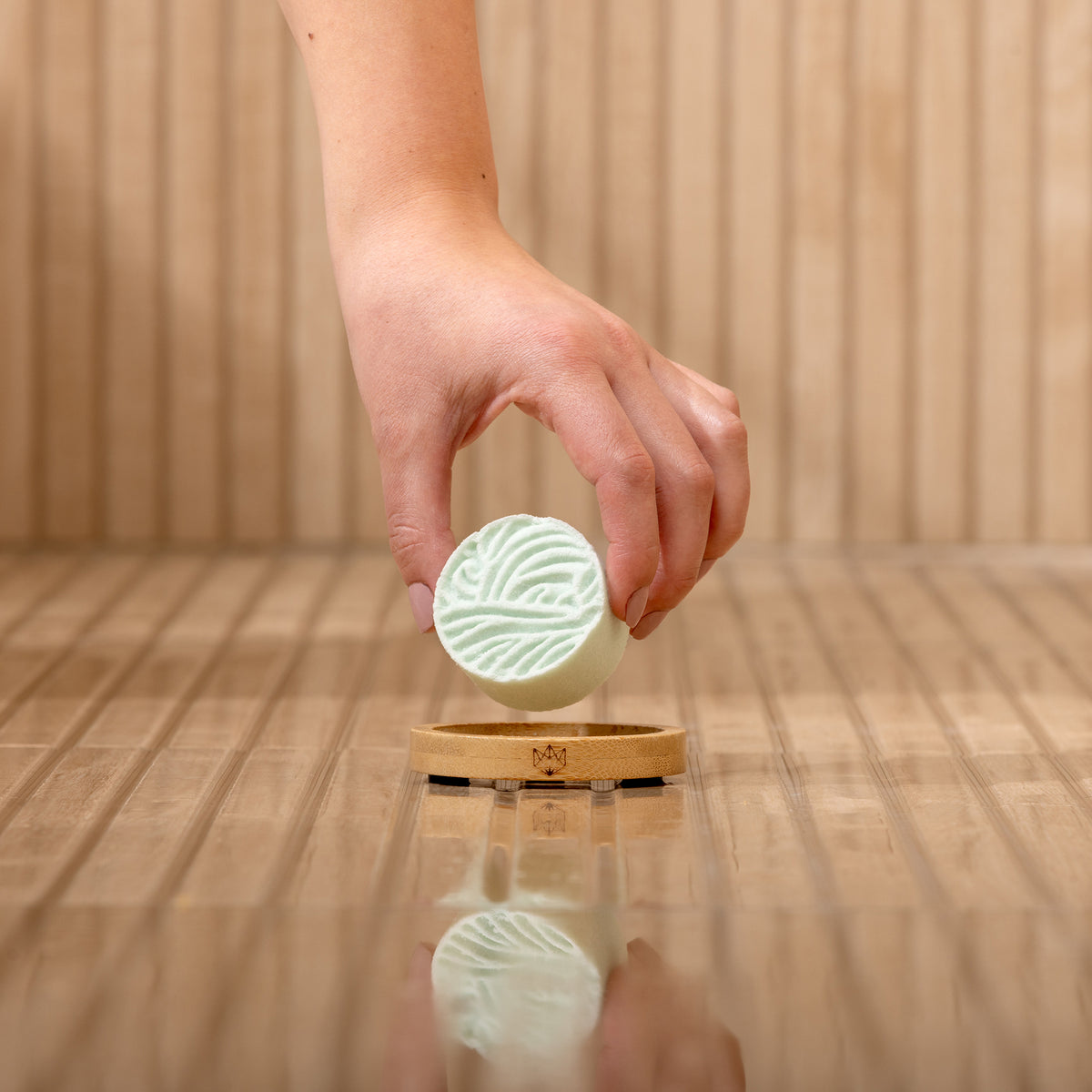 Bamboo Shower Steamer Holder